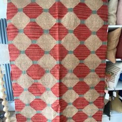 Wool and Jute Rectangular Kilim Rug